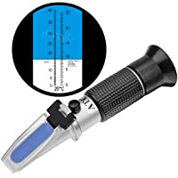 HHTEC Winemaker Refractómetro contenido potencial de alcohol: 0-25%- azúcar: 0-40%- con ATC- para las uvas de…